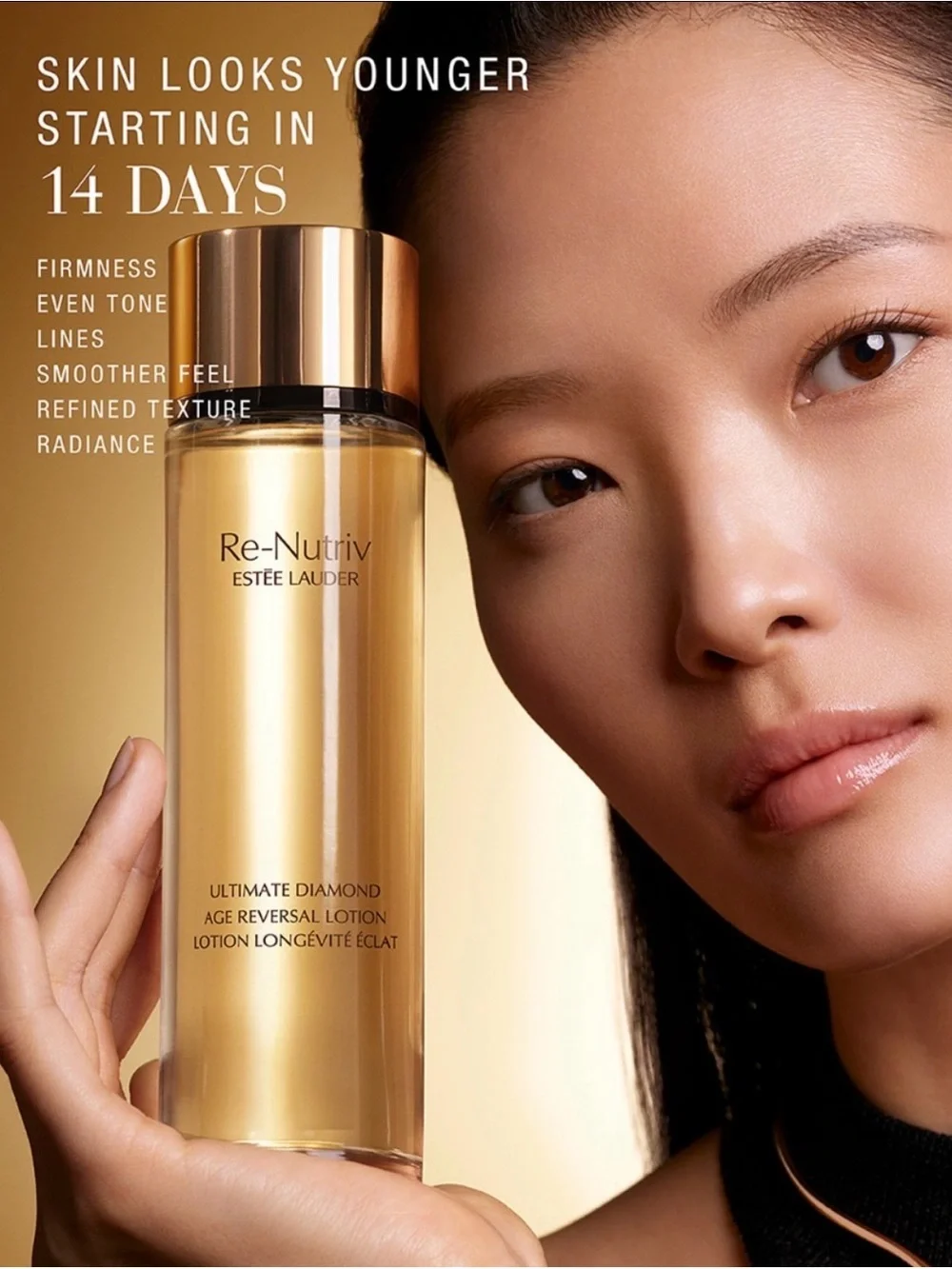 Estee Lauder Re-Nutriv Ultimate Diamond Sculpted Crème — Gold/ FULL SIZE/SET.